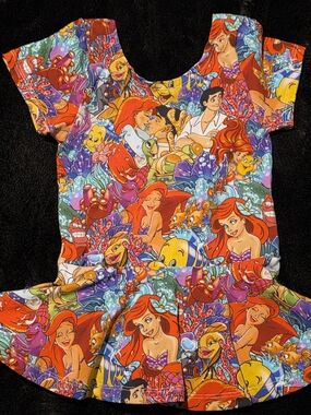 Raising Wilds Little Mermaid Peplum Top